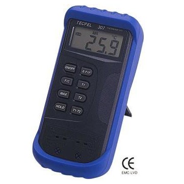 Digital Thermometer with Type K thermocouple wire Dual channel dtm-307